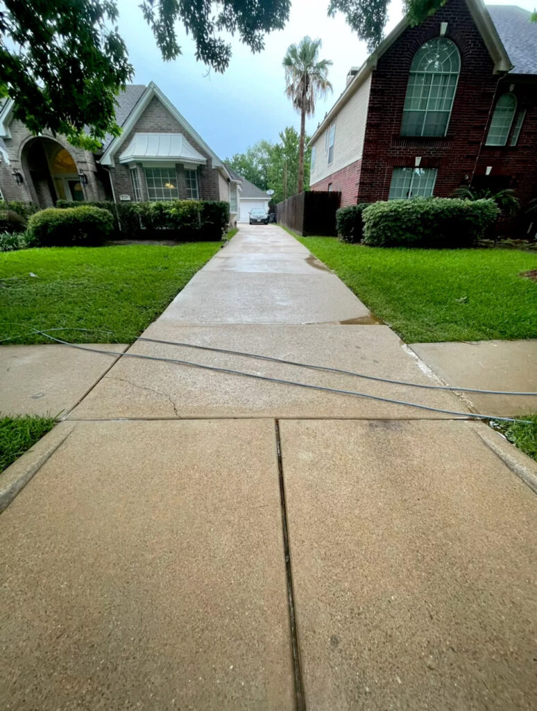 Driveway after